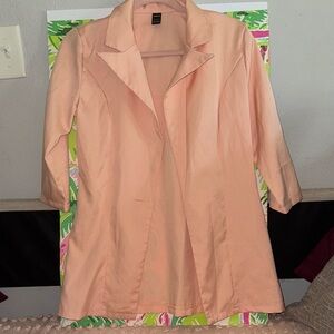 Elegant Peach Women's Coat SHEIN size small